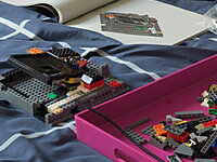 Lego sur le lit