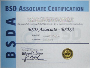 Certification BSD