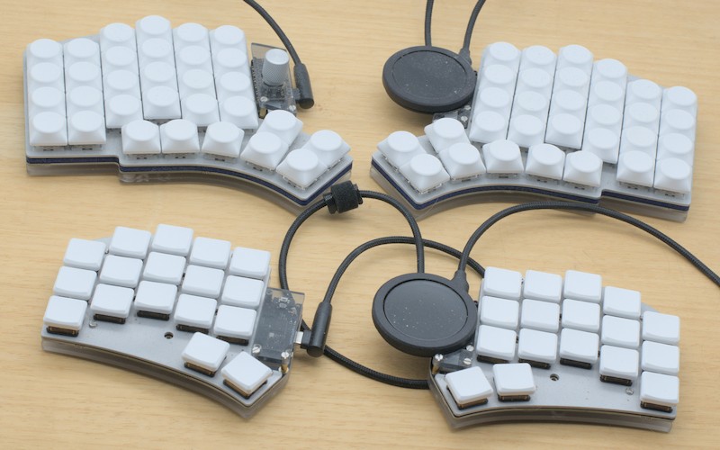 Photo de mes deux nouveaux claviers